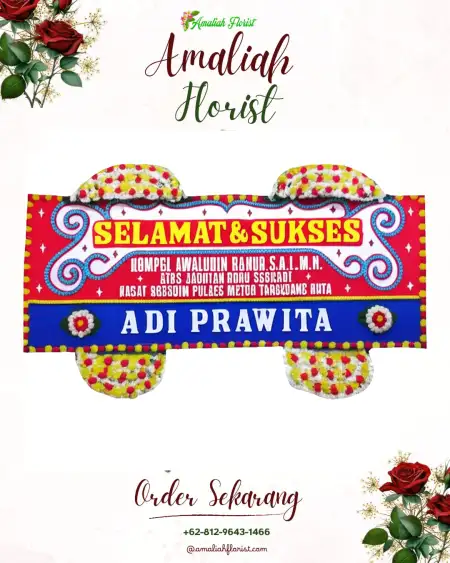 Papan Bunga Ucapan Selamat Srobyong